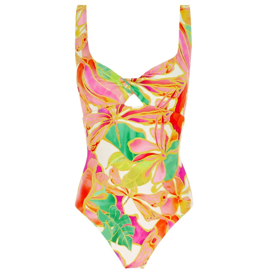 Maillots De Bain Seafolly Autres Formes | Maillot De Bain 1 Piece Sans Armatures Fuchsia Rose