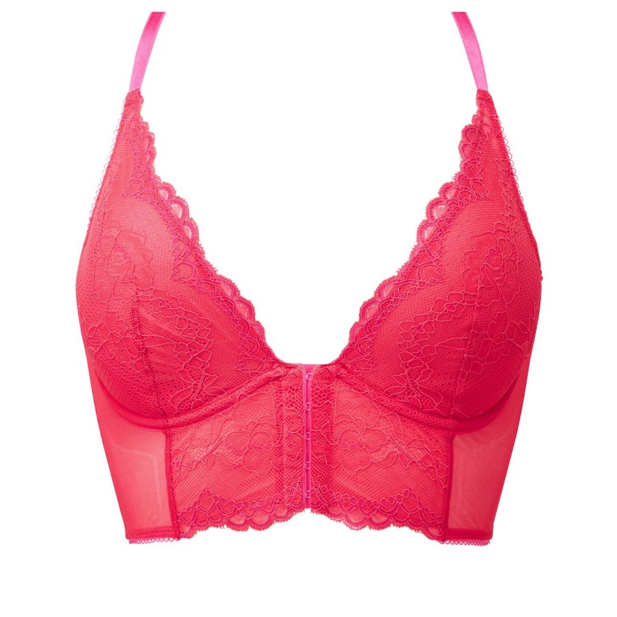 Soutiens-Gorge Gossard | Soutien-Gorge Bustier En Dentelle Rose Red