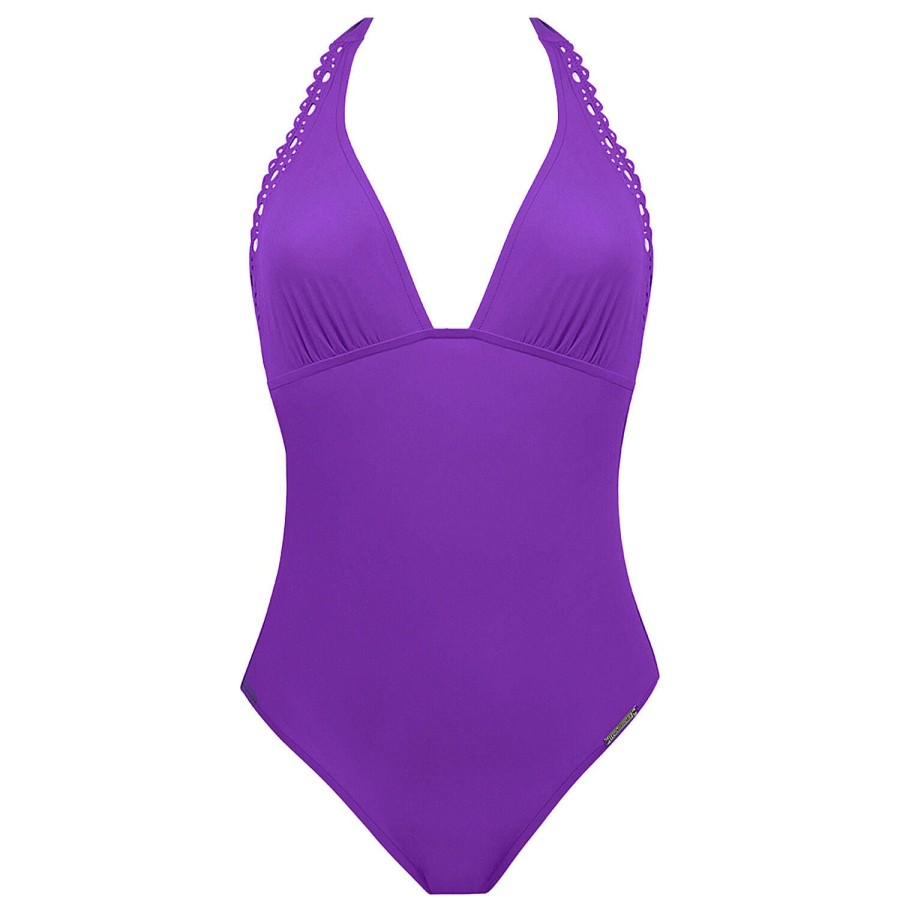 Maillots De Bain Lise Charmel Autres Formes | Maillot De Bain 1 Piece Dos Nu Sans Armatures Iris Couture