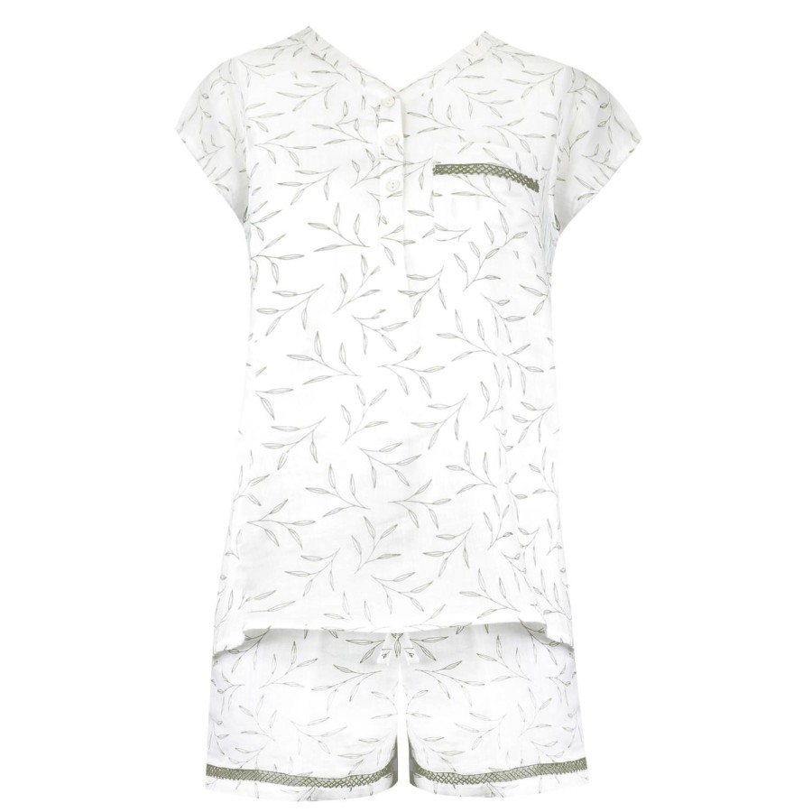 Lingerie De Nuit Canat | Pyjama Short En Coton Yucca