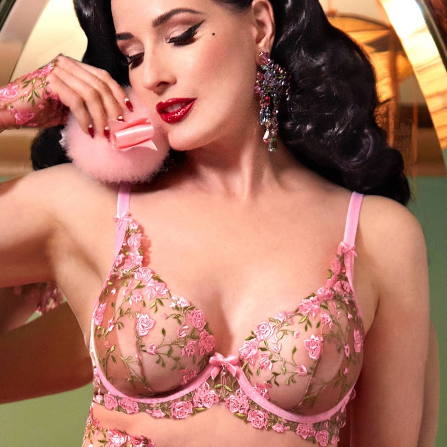 Soutiens-Gorge Dita Von Teese | Soutien-Gorge Triangle Charming Pink