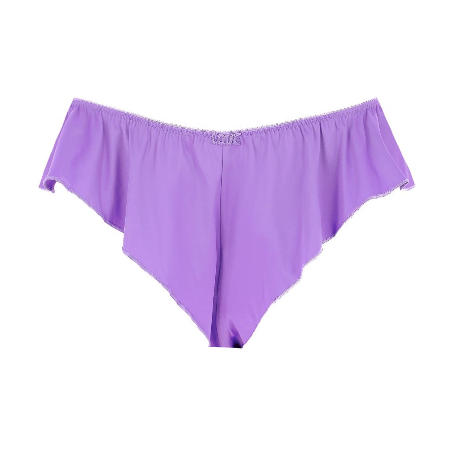 Culottes Love Stories | Tanga Lee En Satin Violet