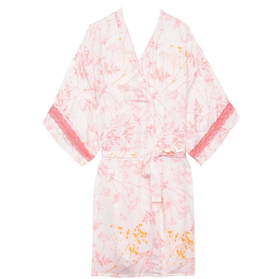 Lingerie De Nuit Le Chat | Kimono Corail/Rose