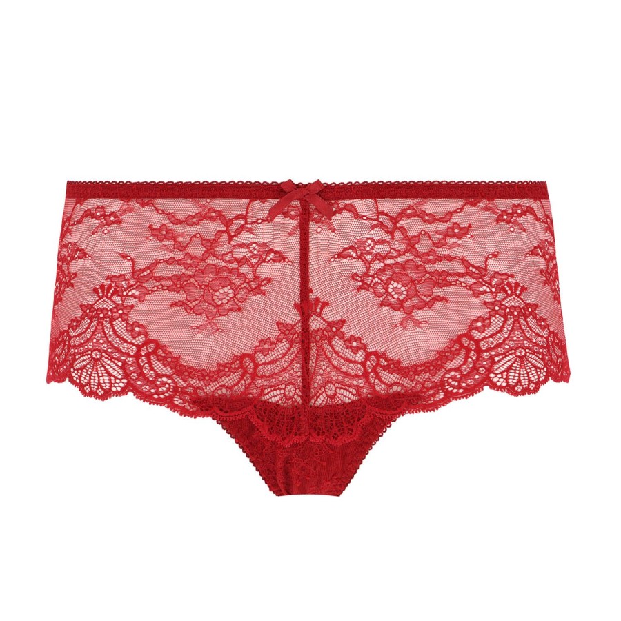 Culottes Aubade | Shorty Saint-Tropez En Dentelle Irresistible Red