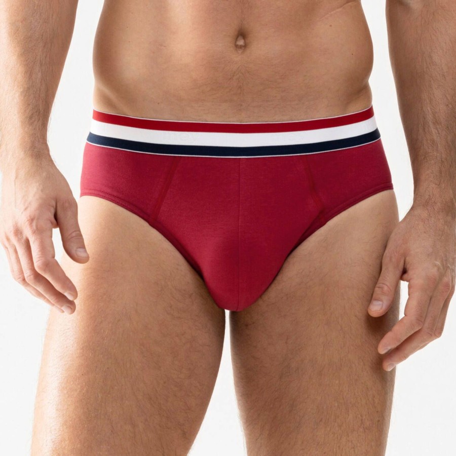 Homme Mey Slip Homme | Slip Homme En Coton Terra Red