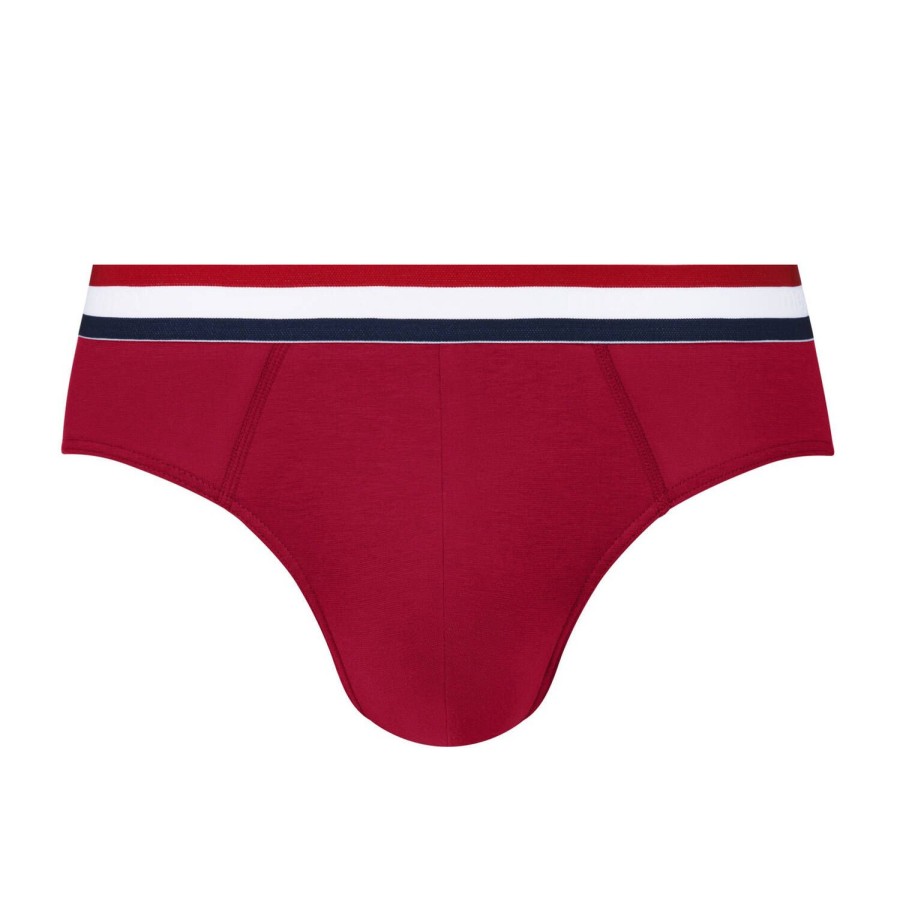 Homme Mey Slip Homme | Slip Homme En Coton Terra Red