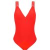 Maillots De Bain Lise Charmel Autres Formes | Maillot De Bain 1 Piece Sans Armatures Orange Couture