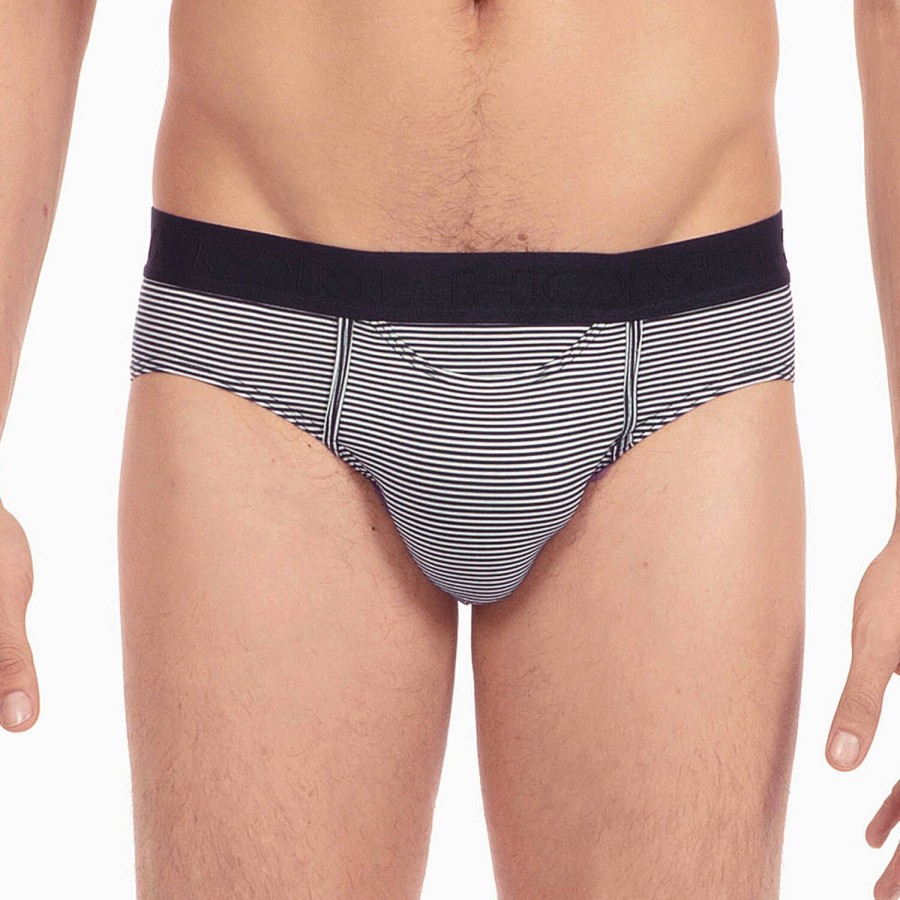 Homme HOM Slip Homme | Slip Avec Ouverture Ho1 Homme Navy