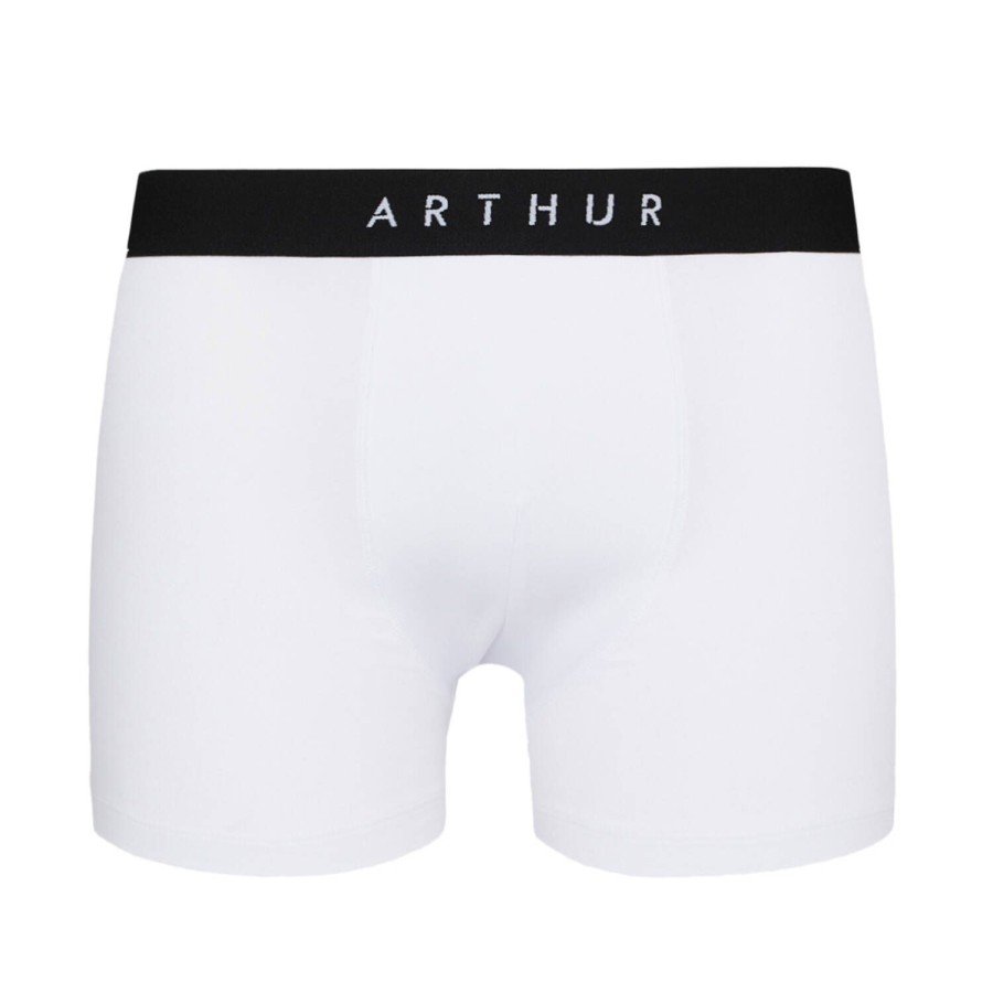 Homme Arthur Boxer Homme | Boxer Homme En Coton Blanc