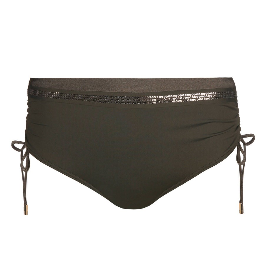 Maillots De Bain PrimaDonna Culotte Haute | Bas De Maillot De Bain Culotte Haute Kaki