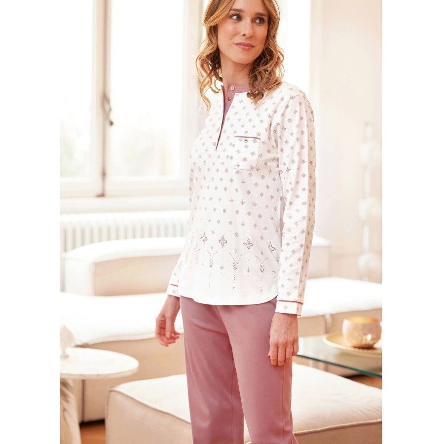 Lingerie De Nuit Canat | Pyjama En Coton Blush