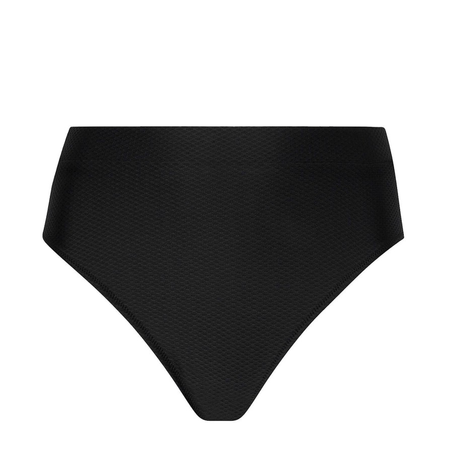 Maillots De Bain Antigel Culotte Haute | Bas De Maillot De Bain Culotte Haute Noir