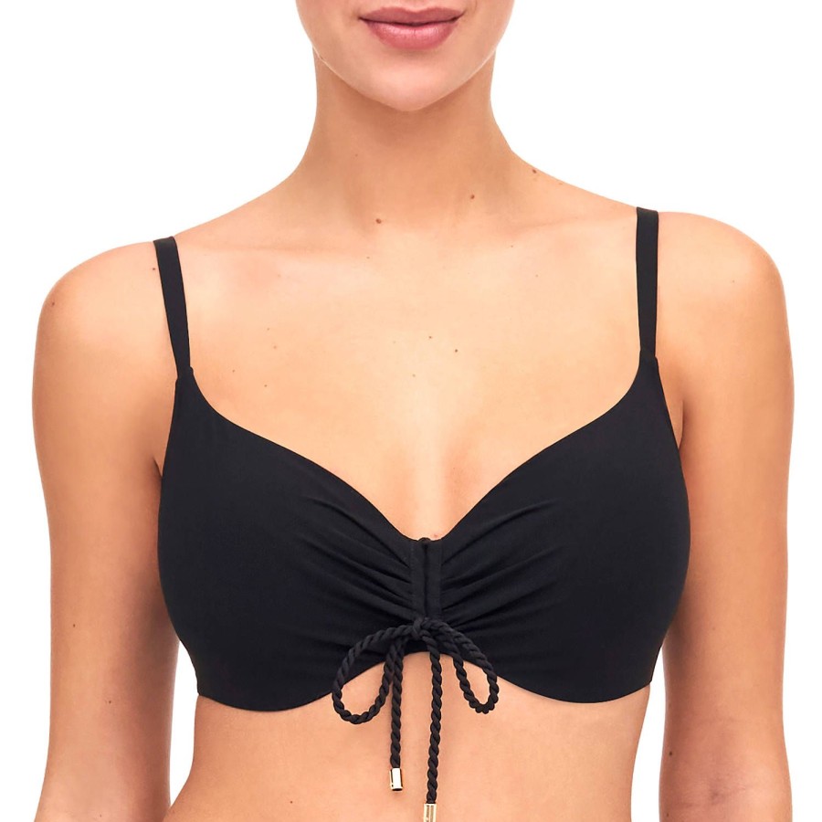 Maillots De Bain Chantelle Emboitant | Haut De Maillot De Bain Emboitant Noir