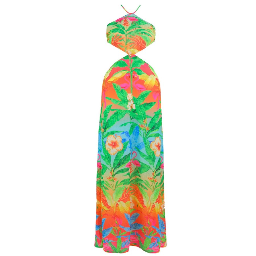 Maillots De Bain Luli Fama Robe De Plage | Robe De Plage Longue Multicolor