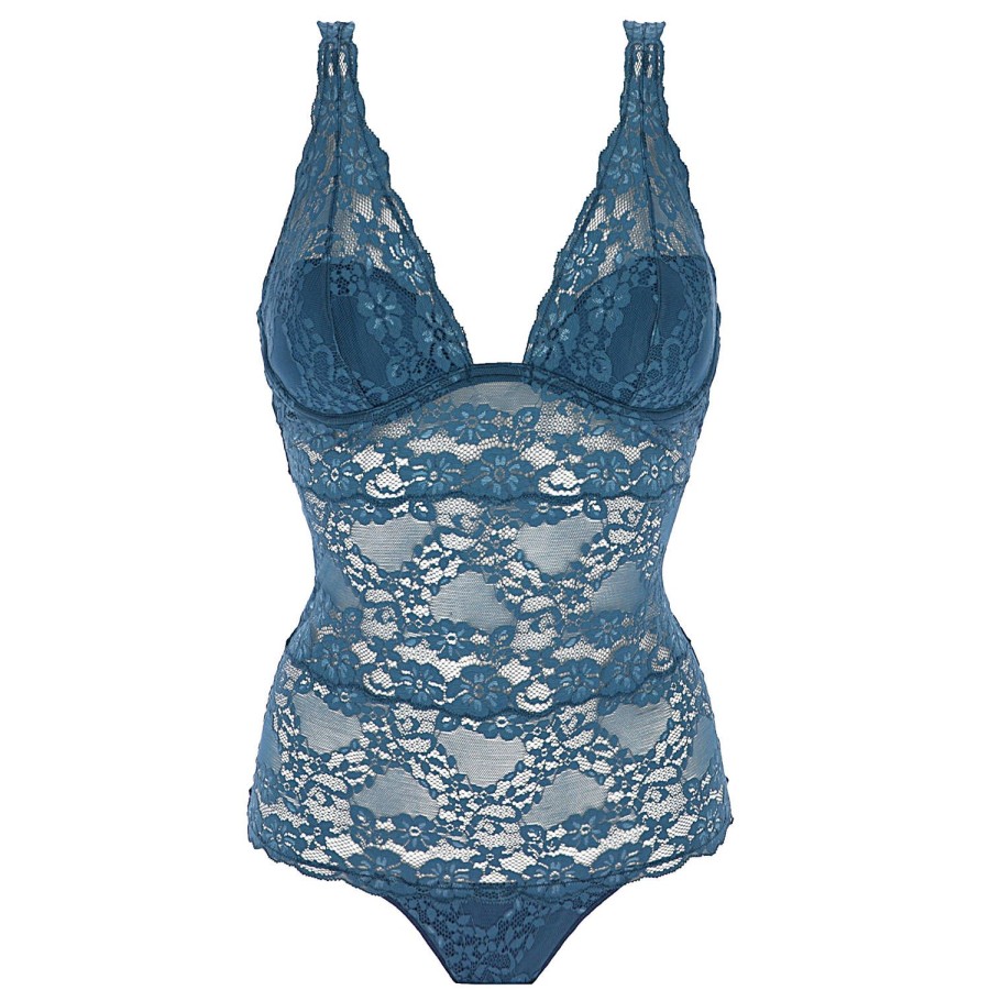 Lingerie Valery | Body En Dentelle Blu