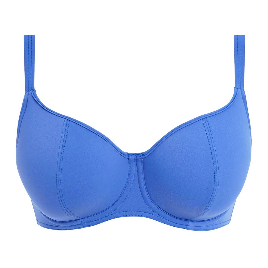 Maillots De Bain Freya Armatures | Haut De Maillot De Bain Decollete Coeur Armatures Plain Azure