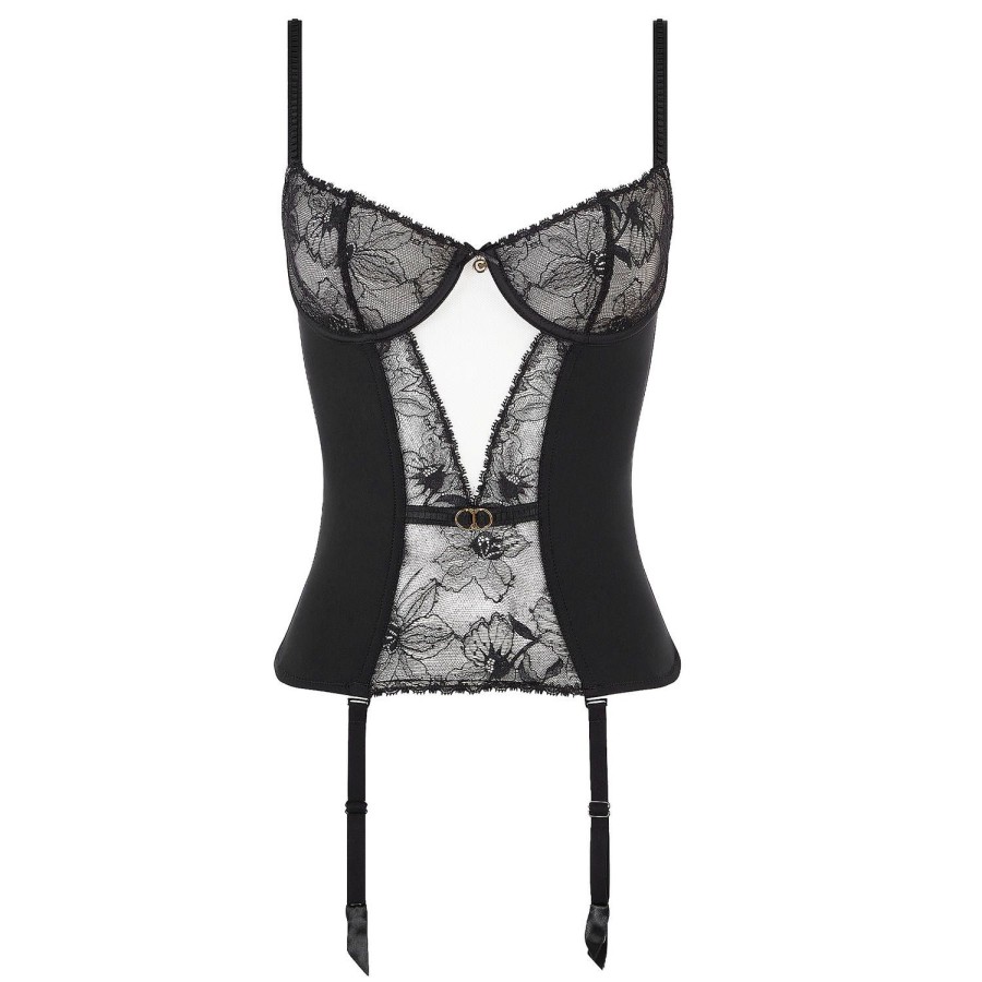 Lingerie Chantelle | Guepiere En Dentelle Noir