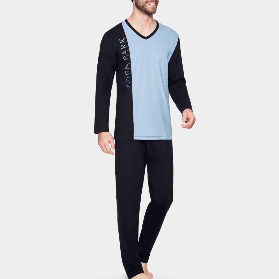 Homme Eden Park Pyjama Homme | Pyjama Homme En Coton Spirit