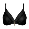 Maillots De Bain Antigel Triangle | Haut De Maillot De Bain Triangle Bonnets Profonds Noir