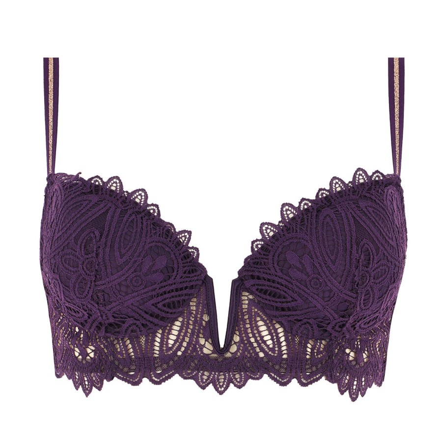 Soutiens-Gorge LIVY | Soutien-Gorge Push-Up En Dentelle Purple