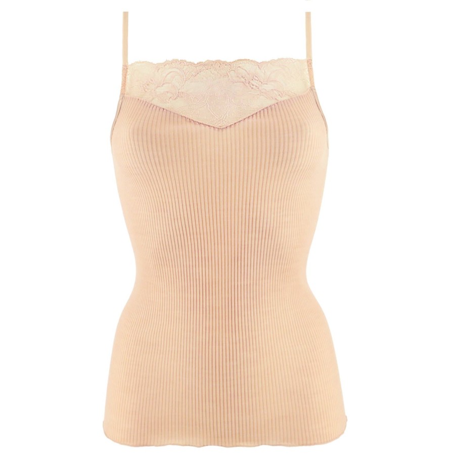 Lingerie De Nuit Oscalito | Caraco En Laine Merinos Et Soie Skin