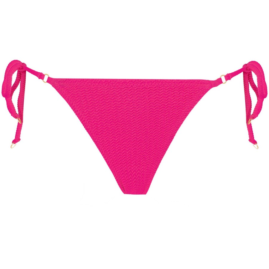 Maillots De Bain Seafolly Bresilien / Tanga | Bas De Maillot De Bain Slip Lacets Fuchsia Rose