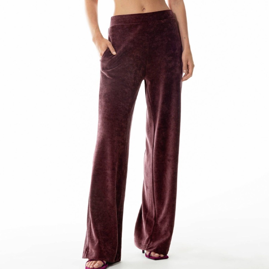 Lingerie De Nuit Mey | Pantalon En Velours Indigo Rose