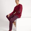 Homme Calida Pyjama Homme | Pyjama Avec Coudieres Homme En Coton Rio Red