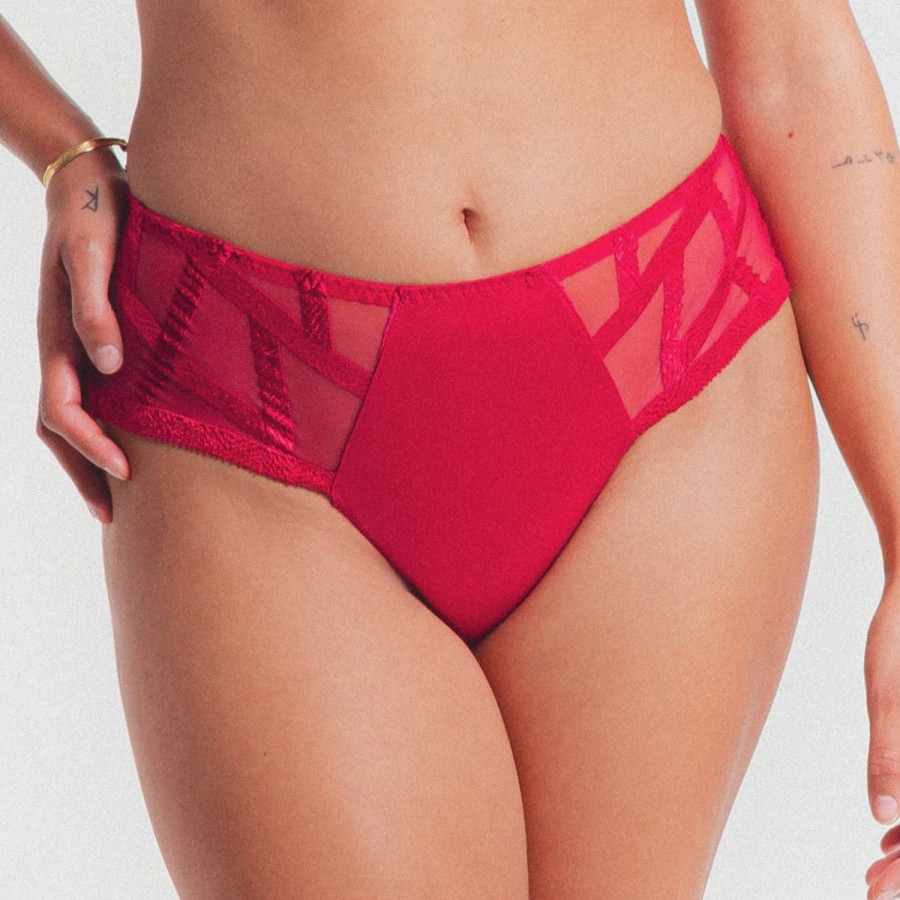 Culottes Louisa Bracq | Shorty Rouge A Levres