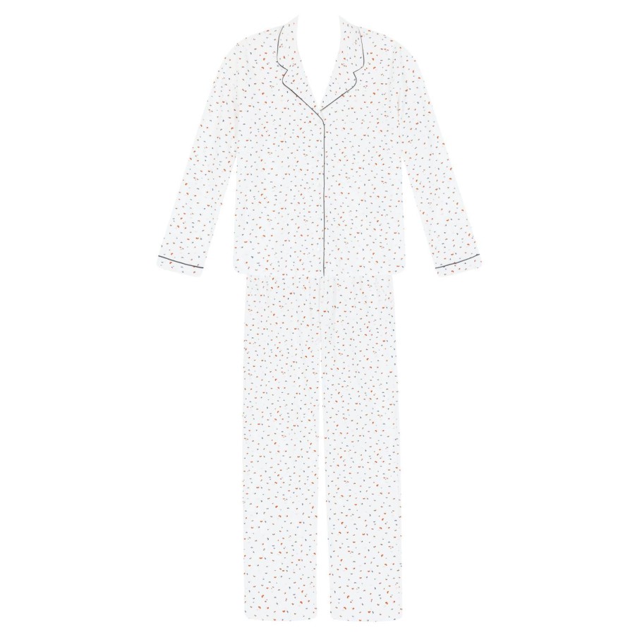 Lingerie De Nuit Le Chat | Pyjama Chemise En Coton Ecru