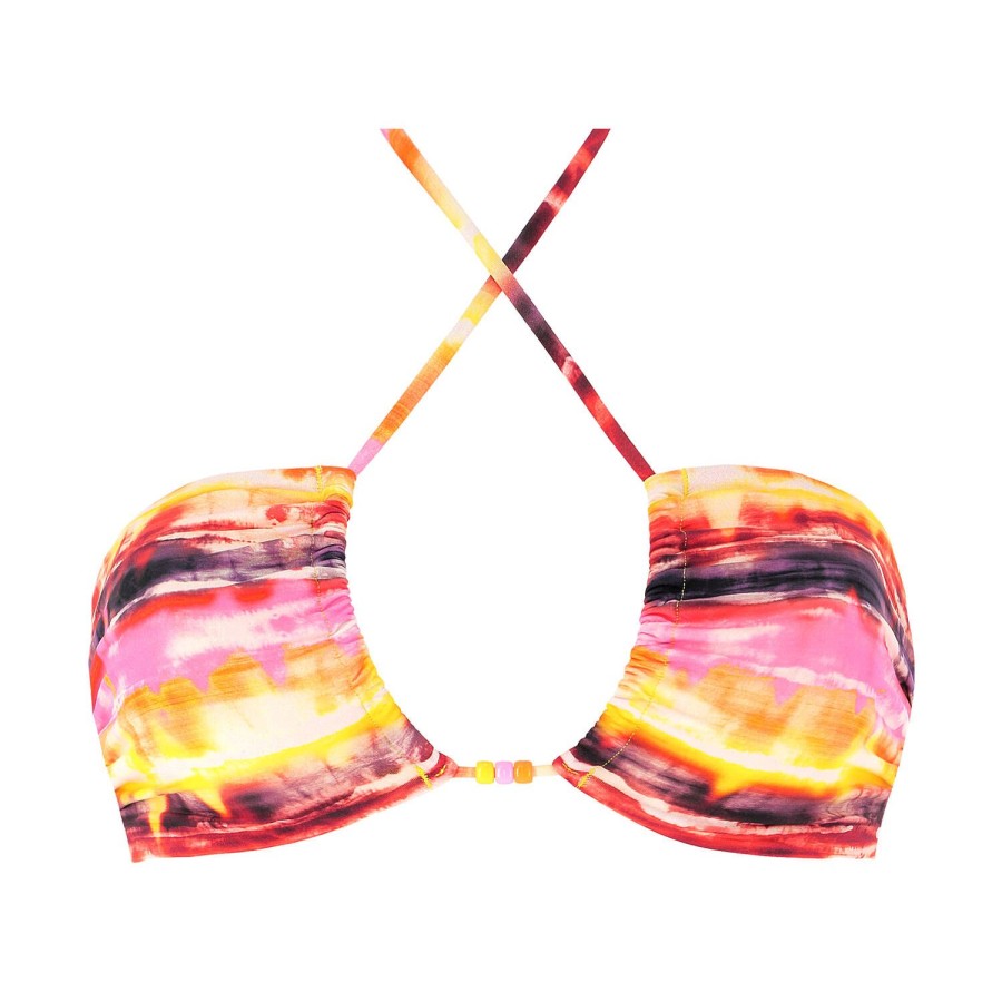 Maillots De Bain Banana Moon Bandeau | Haut De Maillot De Bain Bandeau Coolio Paprika