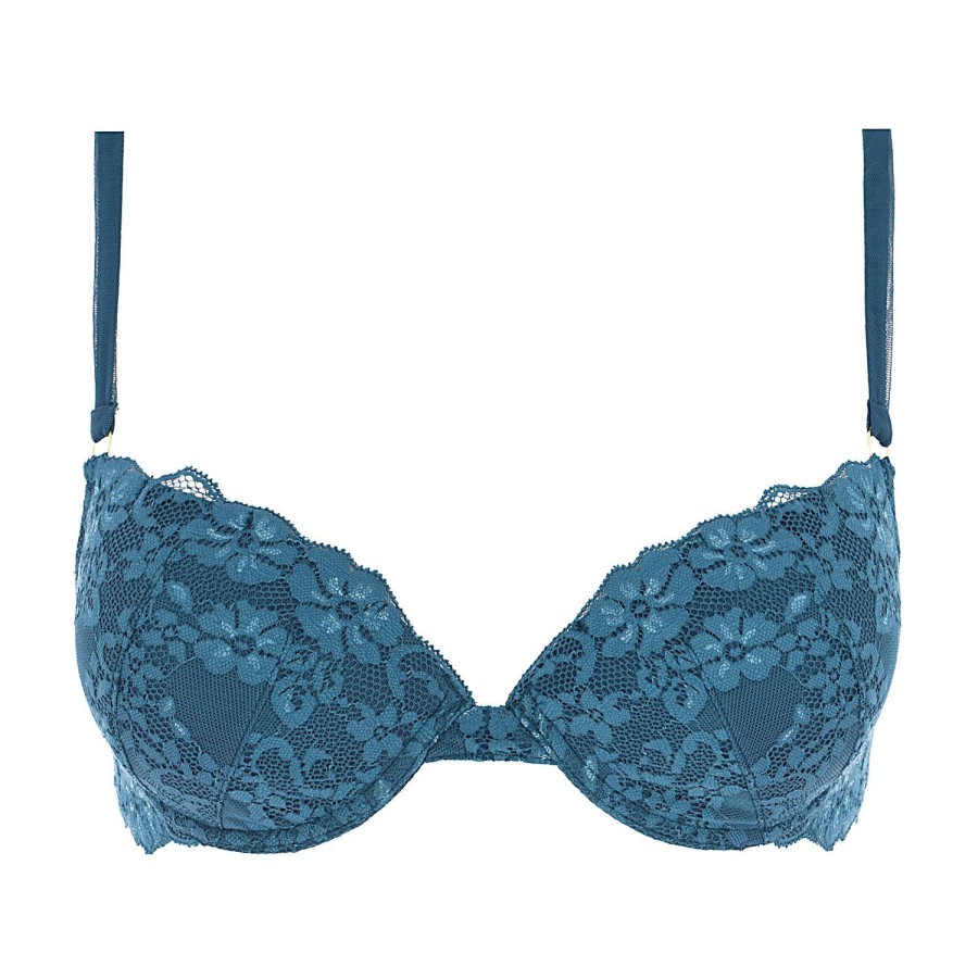 Soutiens-Gorge Valery | Soutien-Gorge Push-Up En Dentelle Blu