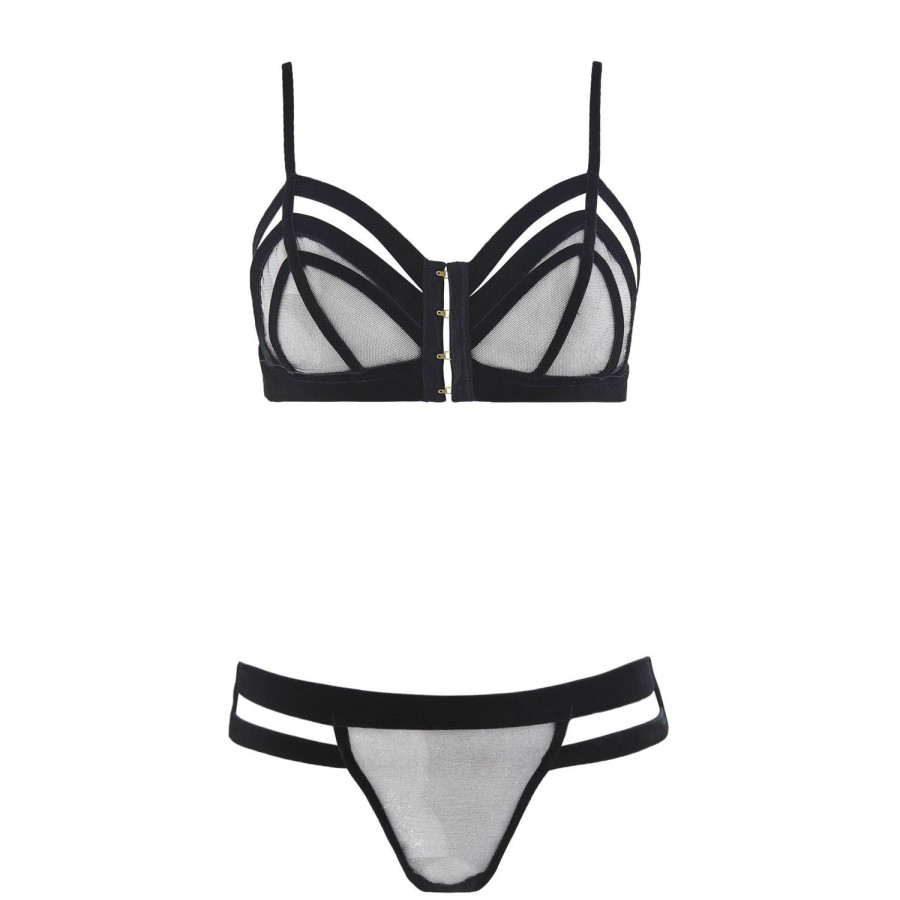 Lingerie Aubade | Ensemble De Lingerie En Velours Noir