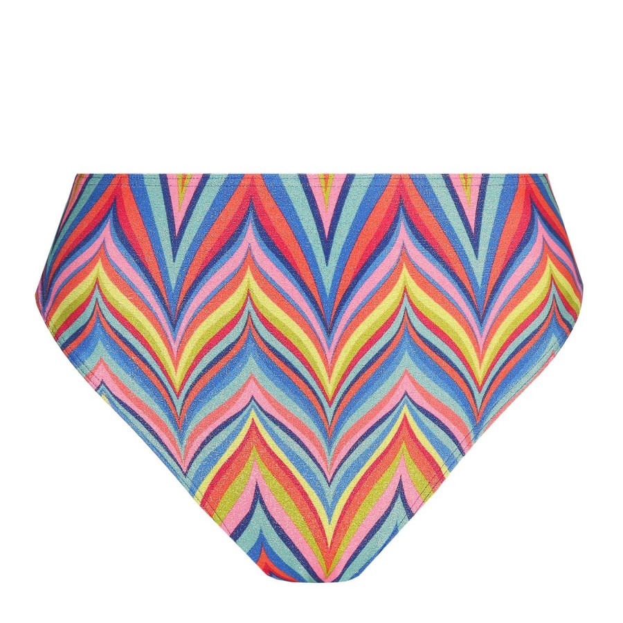 Maillots De Bain PrimaDonna Culotte Haute | Bas De Maillot De Bain Culotte Haute Echancree Rainbow Paradise