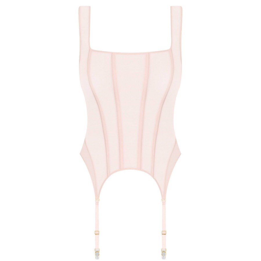 Lingerie Maison Close | Guepiere Rose Pivoine