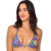 Maillots De Bain Banana Moon Push-Up | Haut De Maillot De Bain Push-Up Niko Bleu