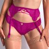 Lingerie Aubade | Porte-Jarretelles En Dentelle Radiant Pink