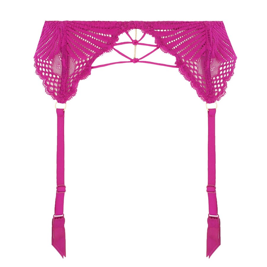 Lingerie Aubade | Porte-Jarretelles En Dentelle Radiant Pink