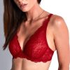 Soutiens-Gorge Aubade | Soutien-Gorge Triangle En Dentelle Irresistible Red