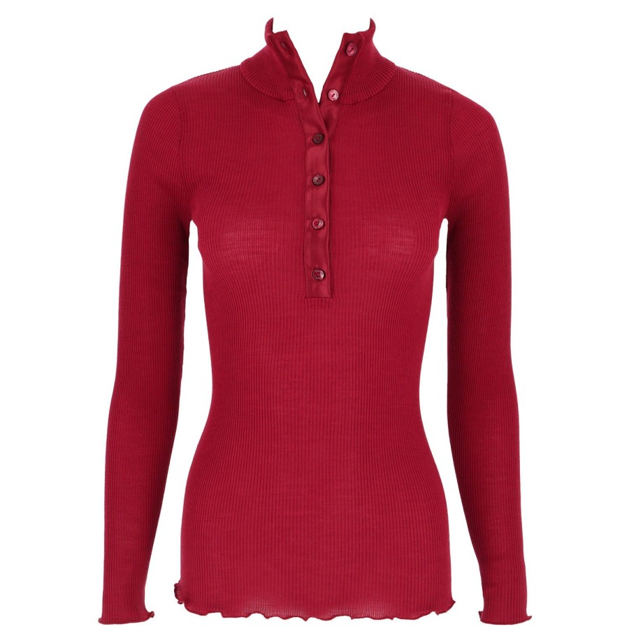 Lingerie De Nuit Oscalito | Pull En Laine Merinos Et Soie Rosso