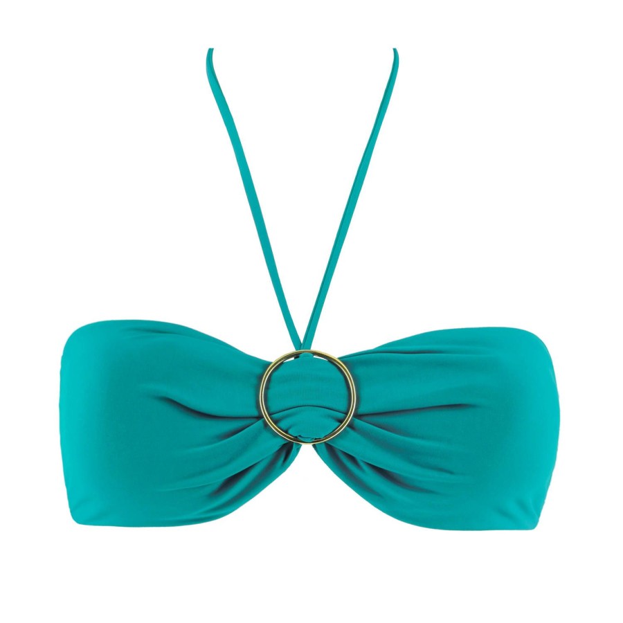 Maillots De Bain Livia Bandeau | Haut De Maillot De Bain Bandeau Patola Paon