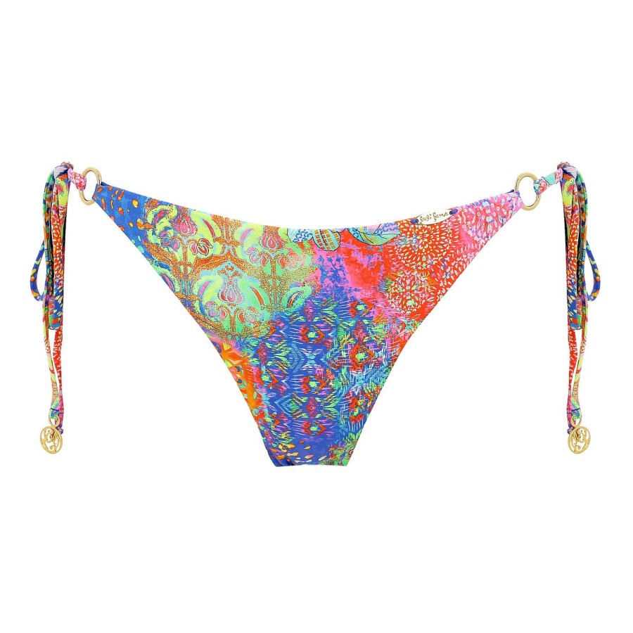 Maillots De Bain Luli Fama Bresilien / Tanga | Bas De Maillot De Bain Slip Bresilien Lacets Multicolor