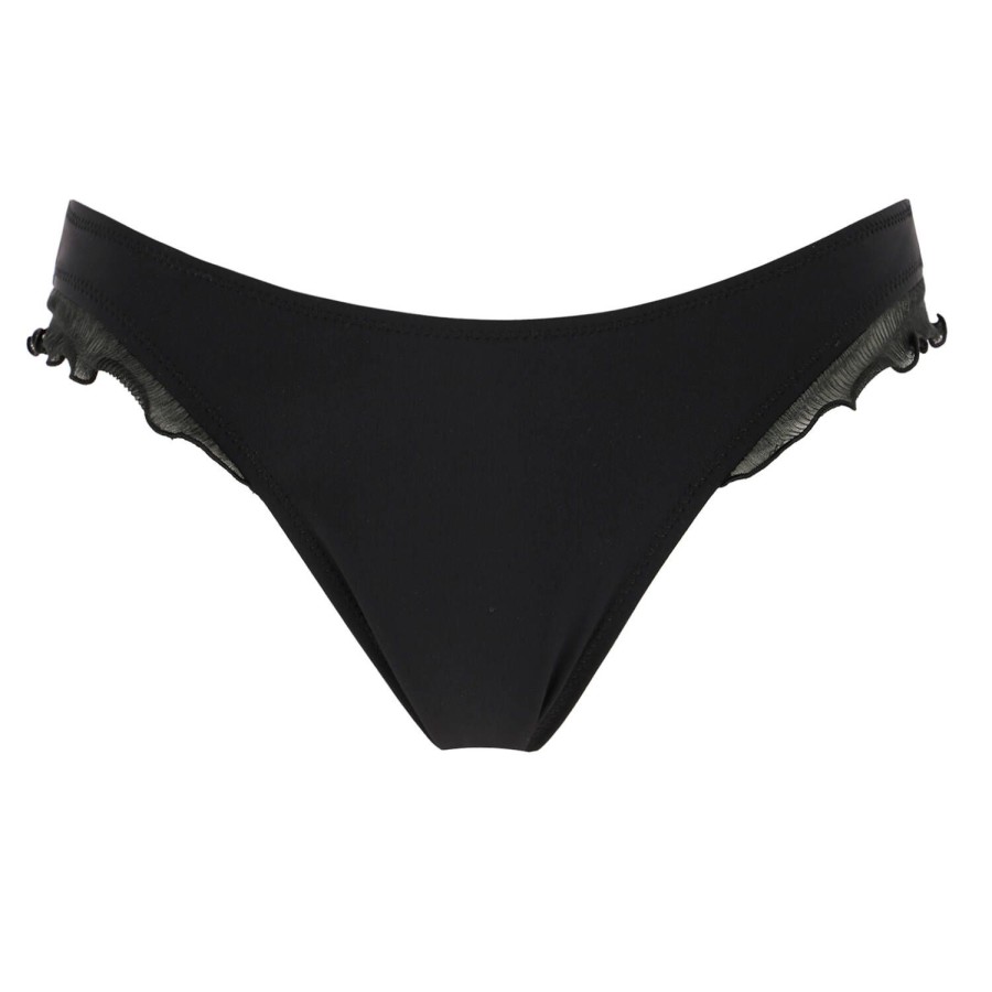 Maillots De Bain Pain de Sucre Culotte Et Slip | Bas De Maillot De Bain Slip Echancre Tyma Noir