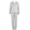 Lingerie De Nuit Canat | Pyjama Veste Gris Chine