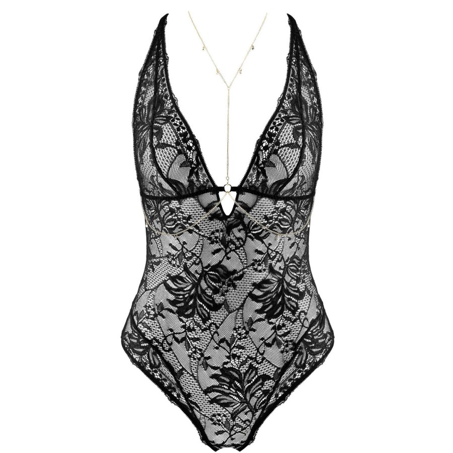 Lingerie Aubade | Body String En Dentelle Black Light