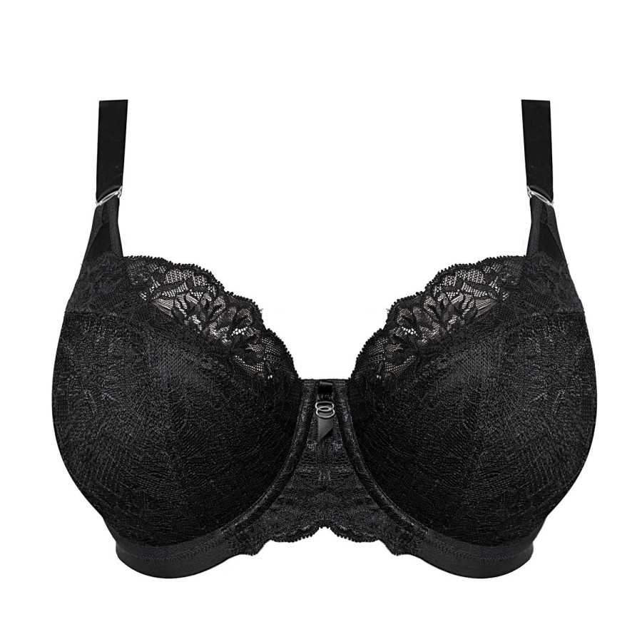 Soutiens-Gorge Elomi | Soutien-Gorge Coques Emboitant En Dentelle Noir