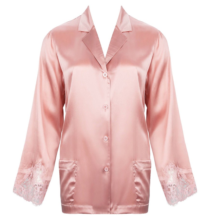 Lingerie De Nuit Lise Charmel | Veste En Soie Splendeur Rose