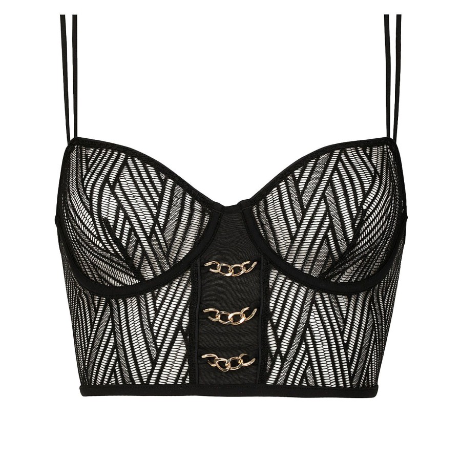 Soutiens-Gorge Atelier Amour | Soutien-Gorge Bustier En Dentelle Noir