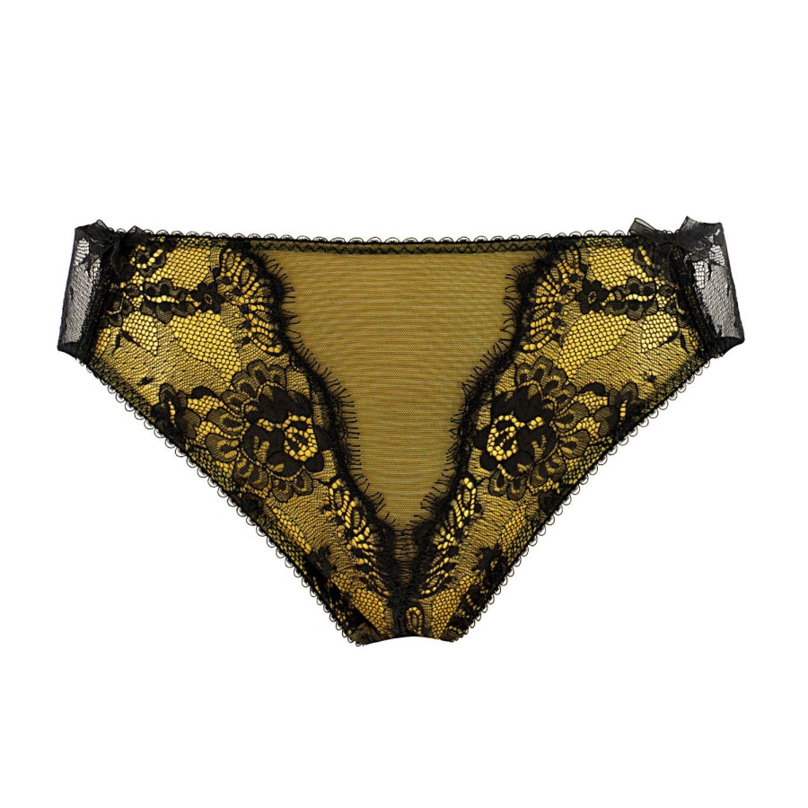 Culottes Dita Von Teese | Culotte Chartreuse/Black