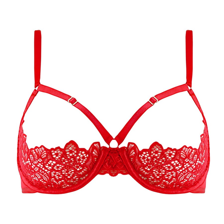 Soutiens-Gorge Dita Von Teese | Soutien-Gorge Ouvert En Dentelle Flame